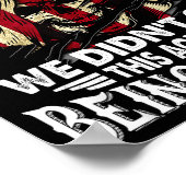 Don't Mess With Old People We Didn't Get This Age  Poster (Ecke)