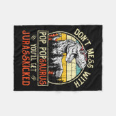 Don't Mess With P Psaurus You'll Get Jurkicked Fleecedecke (Vorderseite (Horizontal))