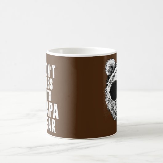Don't Mess with Papa Bear Vathers Day Kaffeetasse (Mittel)