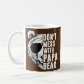 Don't Mess with Papa Bear Vathers Day  Kaffeetasse (Links)
