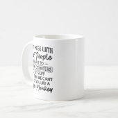 Don't Mess With Short People  Kaffeetasse (Vorderseite Links)