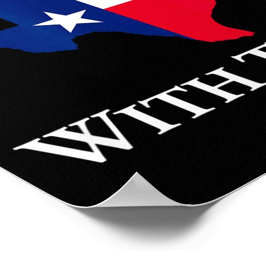 Don't Mess With Texas State Pride Shirt  Poster (Ecke)