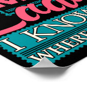 Don't Mess With The Mail Lady - Mailwoman Mail Car Poster (Ecke)