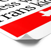 Don't Mess With Trans Kids Shirt Don't Mess With T Poster (Ecke)