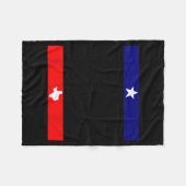 Don't Mess With Trans Kids Texas Pride Protect Tra Fleecedecke (Vorderseite (Horizontal))