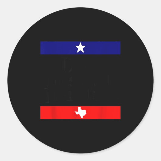 Don't Mess With Trans Kids Texas Pride Protect Tra Runder Aufkleber (Vorderseite)