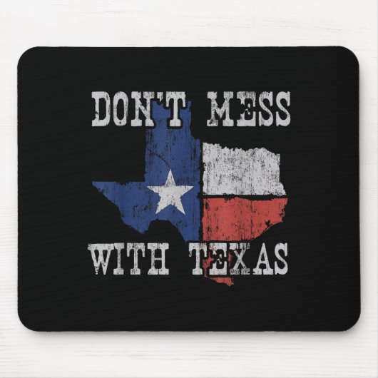 Don't Mess With Vintage Texas Longhorn Lone Star S Mousepad (Vorne)