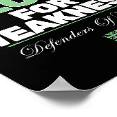 Don't Mistake Aloha For Weakness (on Back)  Poster (Ecke)