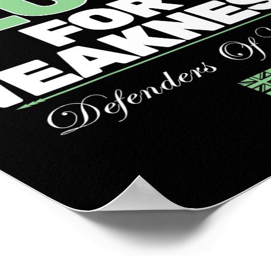 Don't Mistake Aloha For Weakness (on Back)  Poster (Ecke)