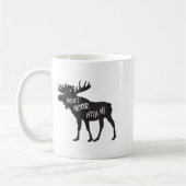 Don't Moose With Me Distressed Animal Lover Gift Kaffeetasse (Links)