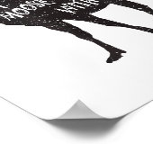 Don't Moose With Me Distressed Animal Lover Gift Poster (Ecke)