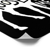 Don't Moose With Me Tee Cute Moose Funny Design Mo Poster (Ecke)