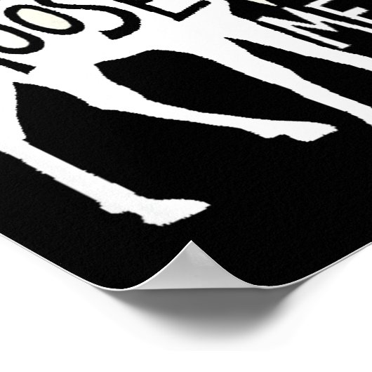 Don't Moose With Me Tee Cute Moose Funny Design Mo Poster (Ecke)