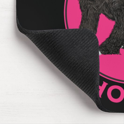Dont nennt mich Honey Pink Feminist Honey Badger A Mousepad (Ecke)