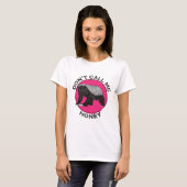 Dont nennt mich Honey Pink Feminist Honey Badger A T-Shirt (Vorne ganz)