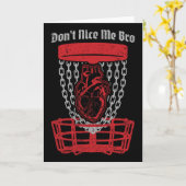 Don't Nice Me Bro Disc Golf Spieler Sket Anatomisc Karte (Gelbe Blume)
