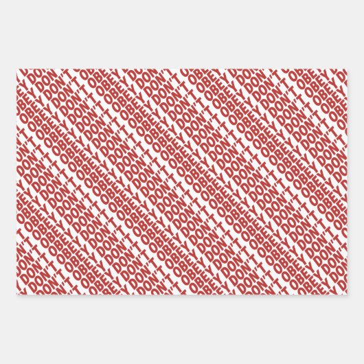 Don't Obey Portland Frog Protest Geschenkpapier Set (Vorderseite 2)