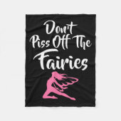 Don't Off The Fairies Fairytale Fantasy Fairy  Fleecedecke (Vorderseite)