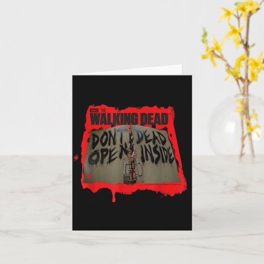 Don't Open Dead Inside  Karte (Gelbe Blume)