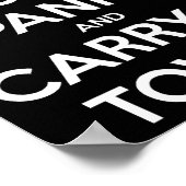 Dont Panic And Carry A Towel  Poster (Ecke)
