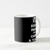 Don't Panic And Carry A Towel - Towel Day May 25th Kaffeetasse (VorderseiteRechts)