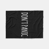 Don't Panic Fleecedecke (Vorderseite (Horizontal))