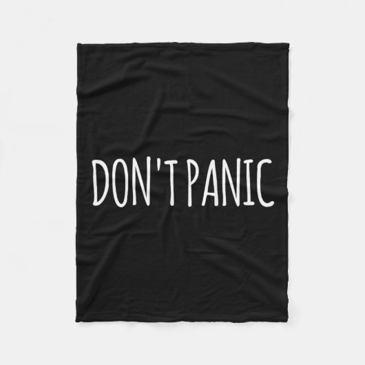 Don't Panic Fleecedecke (Vorderseite)