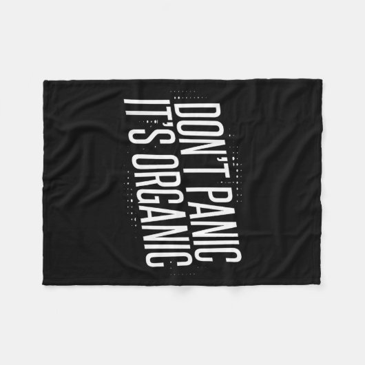 Don't Panic It's Organic  Fleecedecke (Vorderseite (Horizontal))