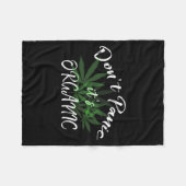 Don't Panic It's Organic Funny Quotes Shirt Fleecedecke (Vorderseite (Horizontal))