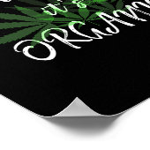 Don't Panic It's Organic Funny Quotes Shirt Poster (Ecke)