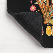 Don't Panic It's Organic Weed Skull  Mousepad (Ecke)