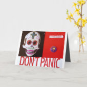 DONT PANIC KARTE (Gelbe Blume)