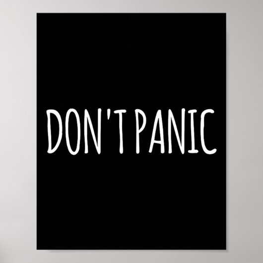 Don't Panic  Poster (Vorne)
