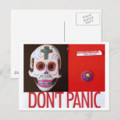 DONT PANIC POSTKARTE (Vorne/Hinten)