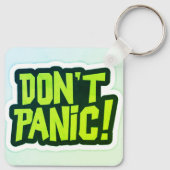 Don't Panic premium design Keychain Schlüsselanhänger (Rückseite)