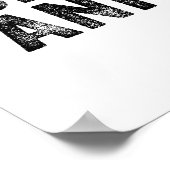 Don't Panic Vintage Distressed Sarcastic Funny Ret Poster (Ecke)