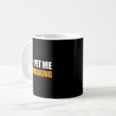 Don't Pet Me I'm Working Funny Sarcastic Women  Kaffeetasse (Vorderseite Links)