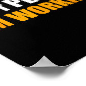 Don't Pet Me I'm Working Funny Sarcastic Women  Poster (Ecke)