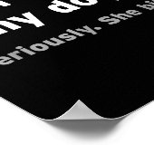 Don't Pet My Dog She Bites Funny Hilarious Pet Ani Poster (Ecke)