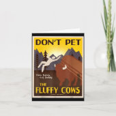 Don't Pet The Fluffy Cows  Karte (Vorderseite)
