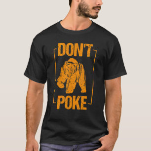Dont Poke Bear Niedlich Superhero Bear Usa T-Shirt