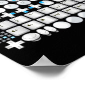 Don't Push My Buttons Gamer Gaming Funny Game  Poster (Ecke)