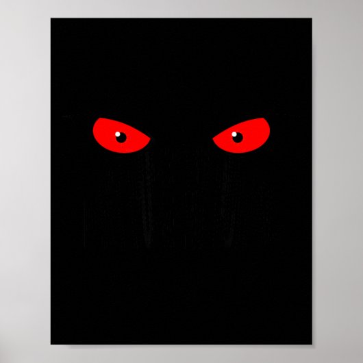 Don't Push My Buttons_ Red Eyes _ Sarcastic Attitu Poster (Vorne)