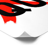 DON'T QUIT – Bold Red Motivation Design Poster (Ecke)