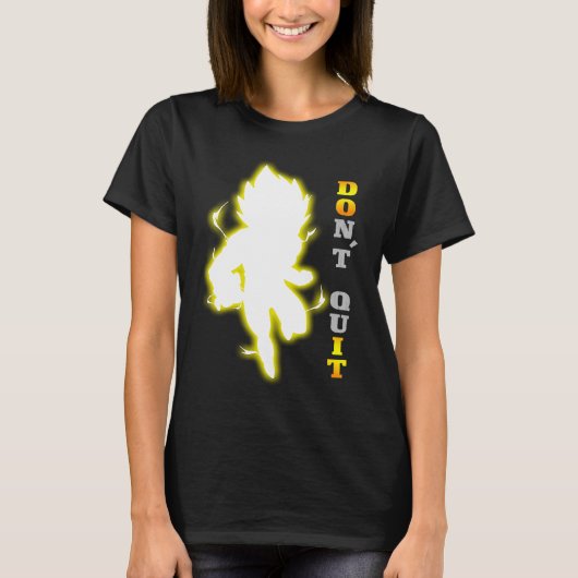 Don't Quit Motivational quote, fitness & gym worko T-Shirt (Vorderseite)