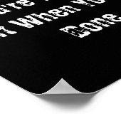 Dont Quit When Youre Tired Mens Cotton  Poster (Ecke)