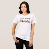 Dont Read Next Sentence - Funny Womens Vneck Tri-Blend Shirt (Vorderseite voll)