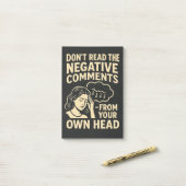 Don't read the negative comments  post-it klebezettel (Auf Schreibtisch)