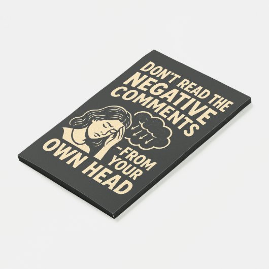 Don't read the negative comments  post-it klebezettel (angewinkelt)