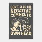 Don't read the negative comments  post-it klebezettel (Vorderseite)